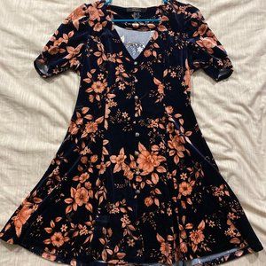Forever 21 "velvet" floral dress